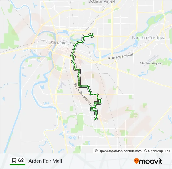 68 Bus Line Map