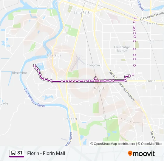 81 Bus Line Map