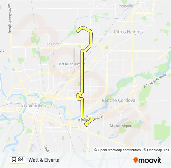 84 Bus Line Map