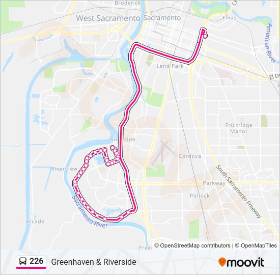 226 Bus Line Map