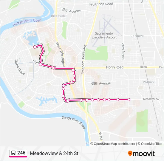 246 Bus Line Map