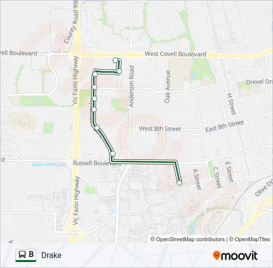 Mapa de B de autobús