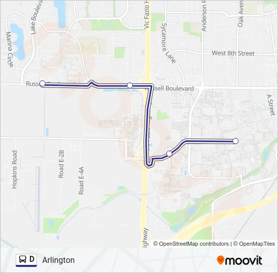D Bus Line Map