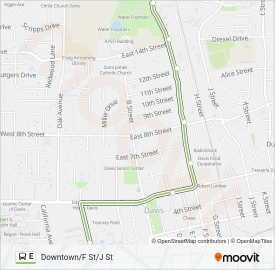 Mapa de E de autobús