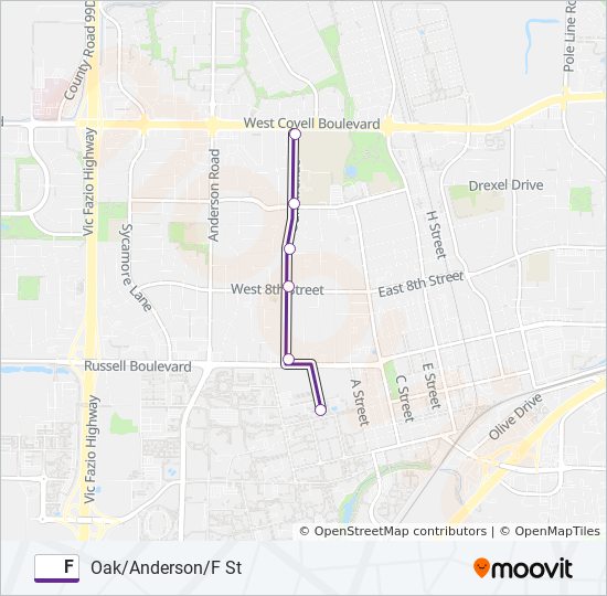 F bus Line Map