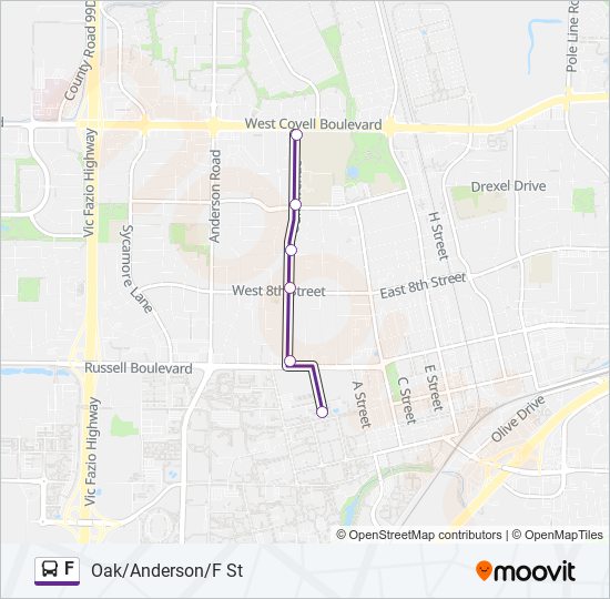 F bus Line Map