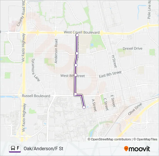 Mapa de F de autobús