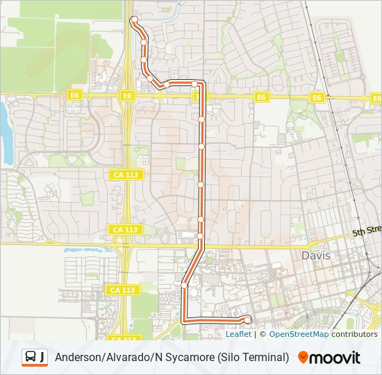 J Route Schedules Stops Maps North Sycamore Loop Nb Silo Terminal Center Island Wb