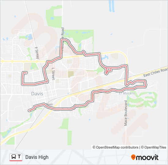 T bus Line Map