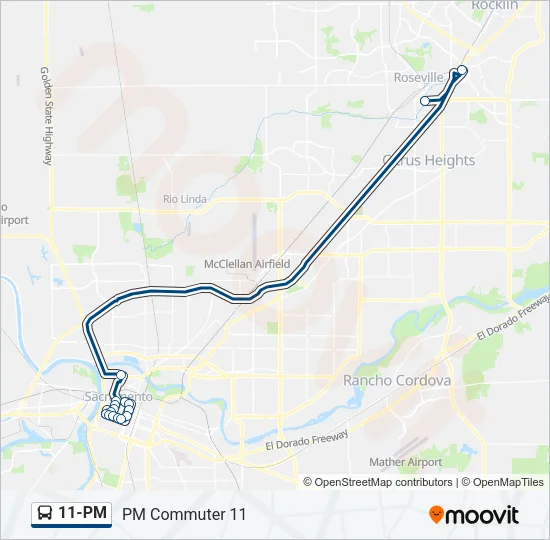 11-PM Bus Line Map