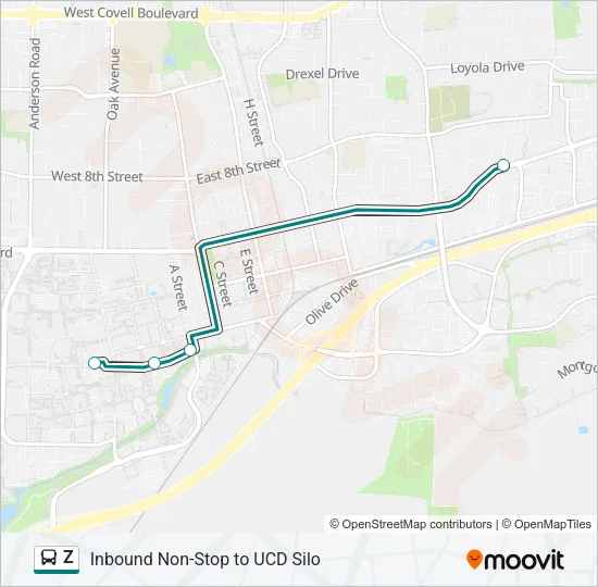 Z Bus Line Map