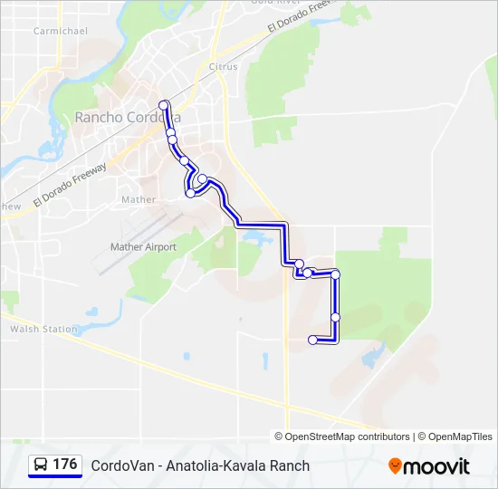 176 Bus Line Map