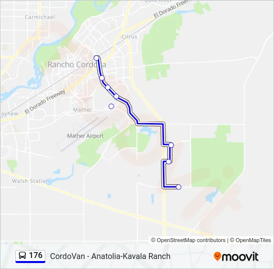 176 Bus Line Map