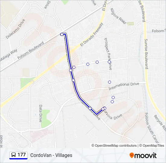 177 Bus Line Map