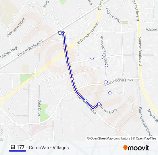 177 Bus Line Map