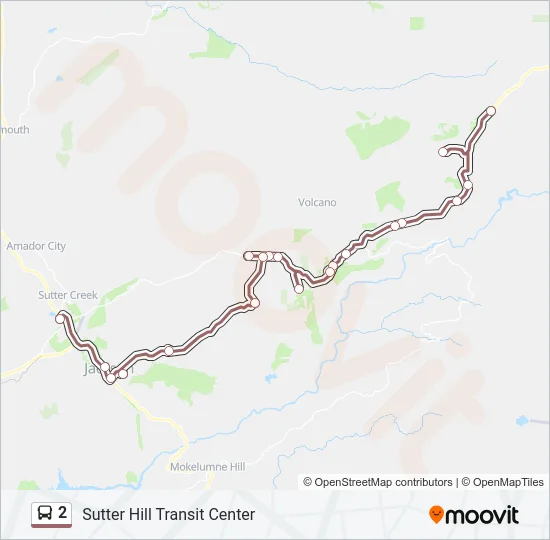 2 Bus Line Map
