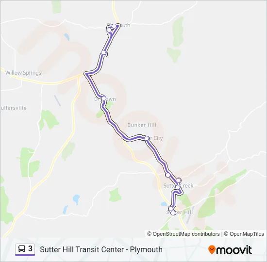 Mapa de 3 de autobús