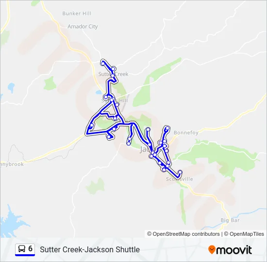 Mapa de 6 de autobús