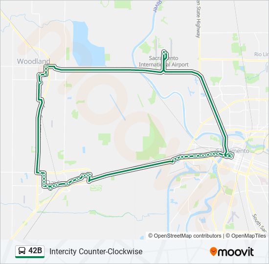 42b Route: Schedules, Stops & Maps - Intercity Counter-Clockwise (Updated)