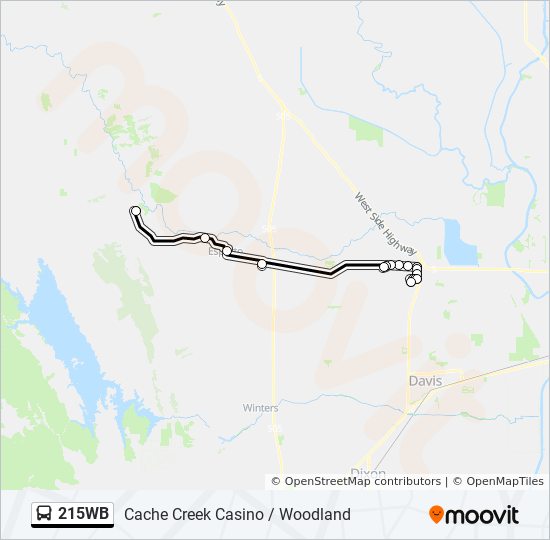 215wb Route Schedules, Stops & Maps Cache Creek Casino (Updated)