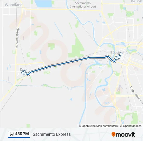 43RPM Bus Line Map