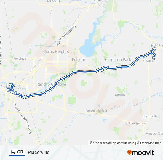 Mapa de CR de autobús