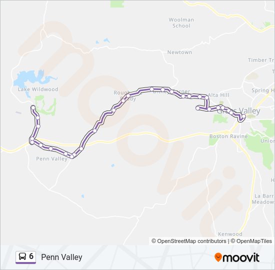 6 Bus Line Map