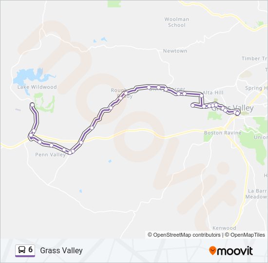 6 Bus Line Map
