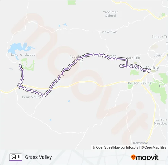 6 Bus Line Map