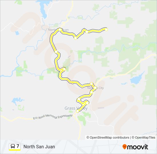 7 Bus Line Map
