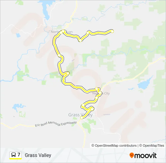 Mapa de 7 de autobús