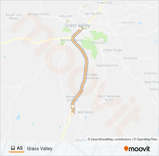 AS Bus Line Map