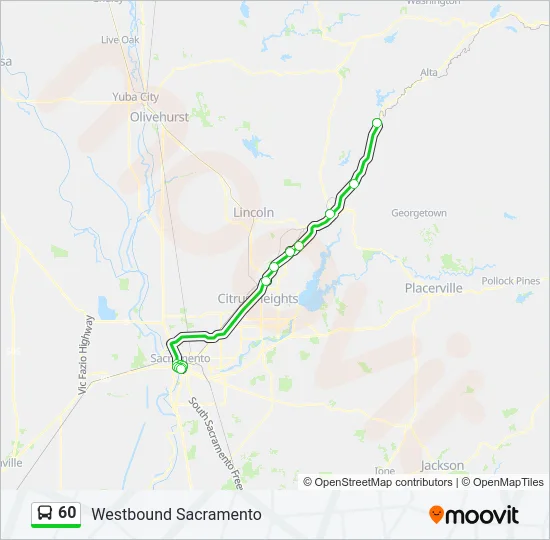 60 Bus Line Map