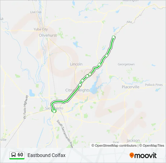 60 Bus Line Map