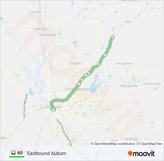 60 bus Line Map