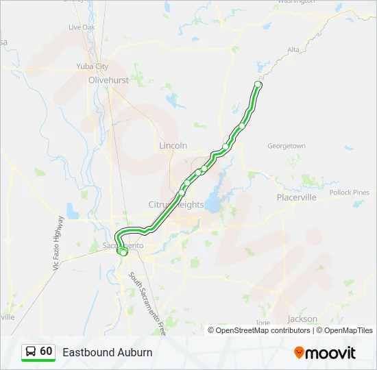 60 Bus Line Map