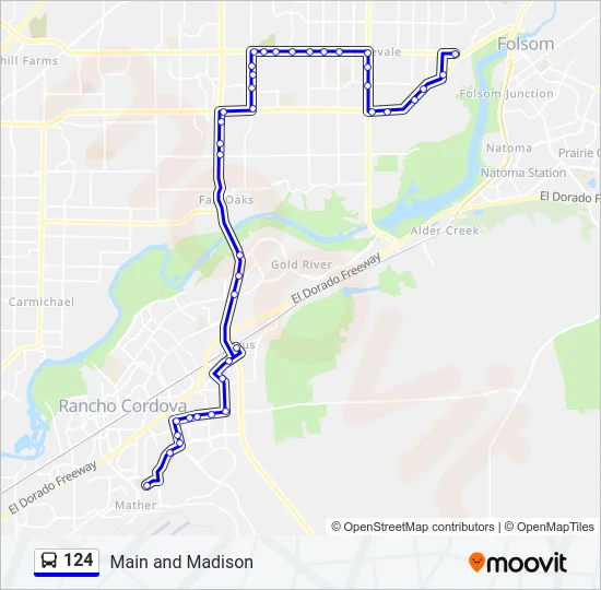124 Bus Line Map