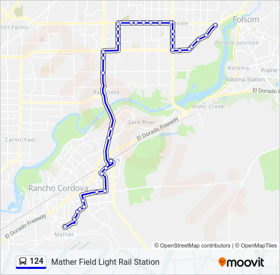 124 Bus Line Map