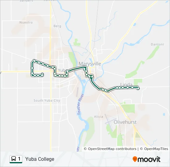 Yuba College Campus Map 1 Route: Schedules, Stops & Maps - Yuba College (Updated)