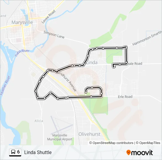 6 Bus Line Map