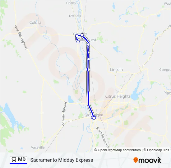 MD Bus Line Map