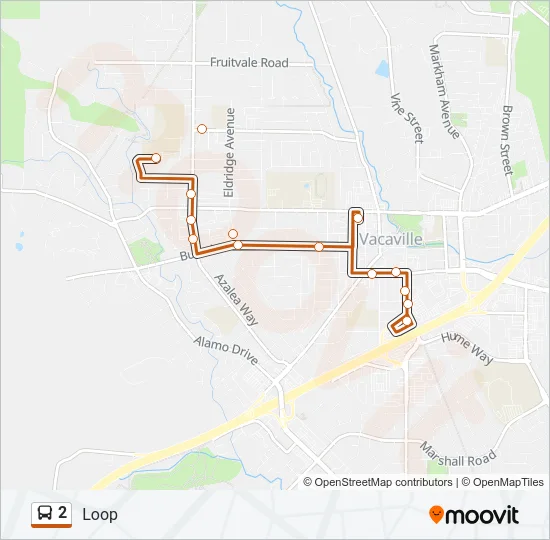 2 Bus Line Map
