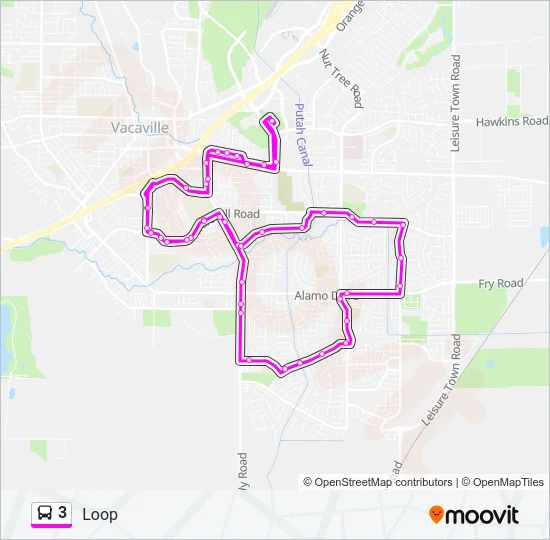 Mapa de 3 de autobús