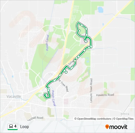 Mapa de 4 de autobús