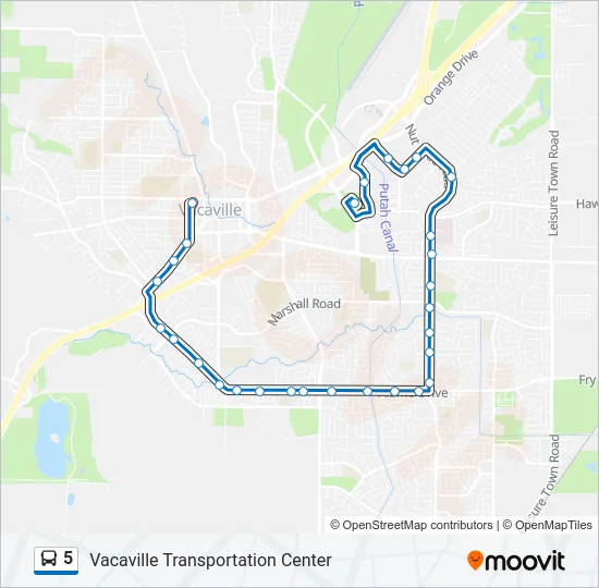 5 Bus Line Map