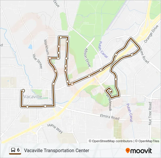 6 Bus Line Map