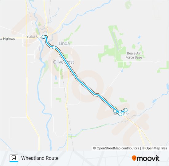 WHEATLAND ROUTE bus Line Map