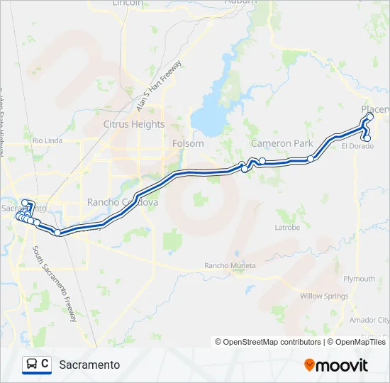 C Bus Line Map