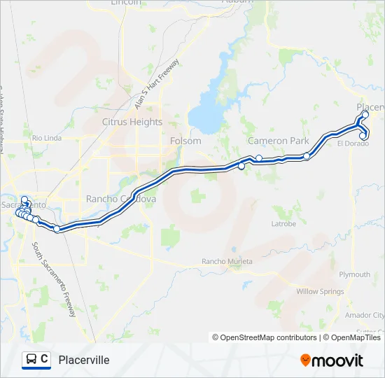 Mapa de C de autobús