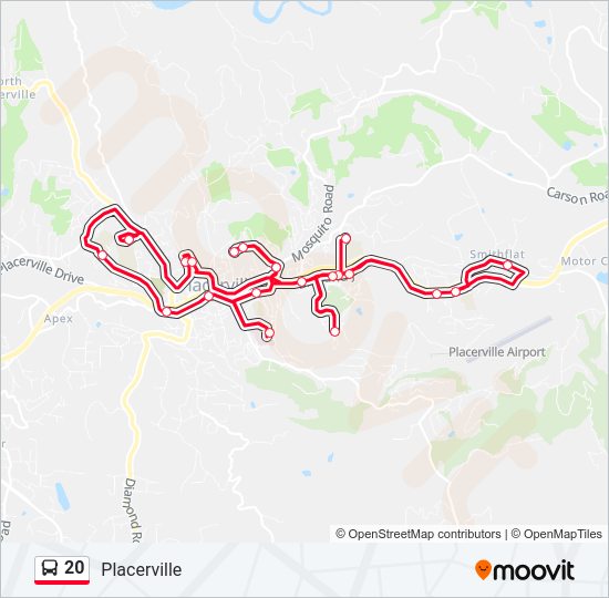 20 Bus Line Map